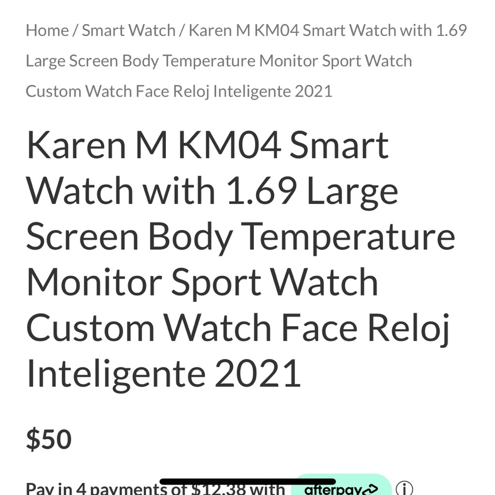 Smartwatch KM04- iOS/Android compatible - Picture 4 of 4